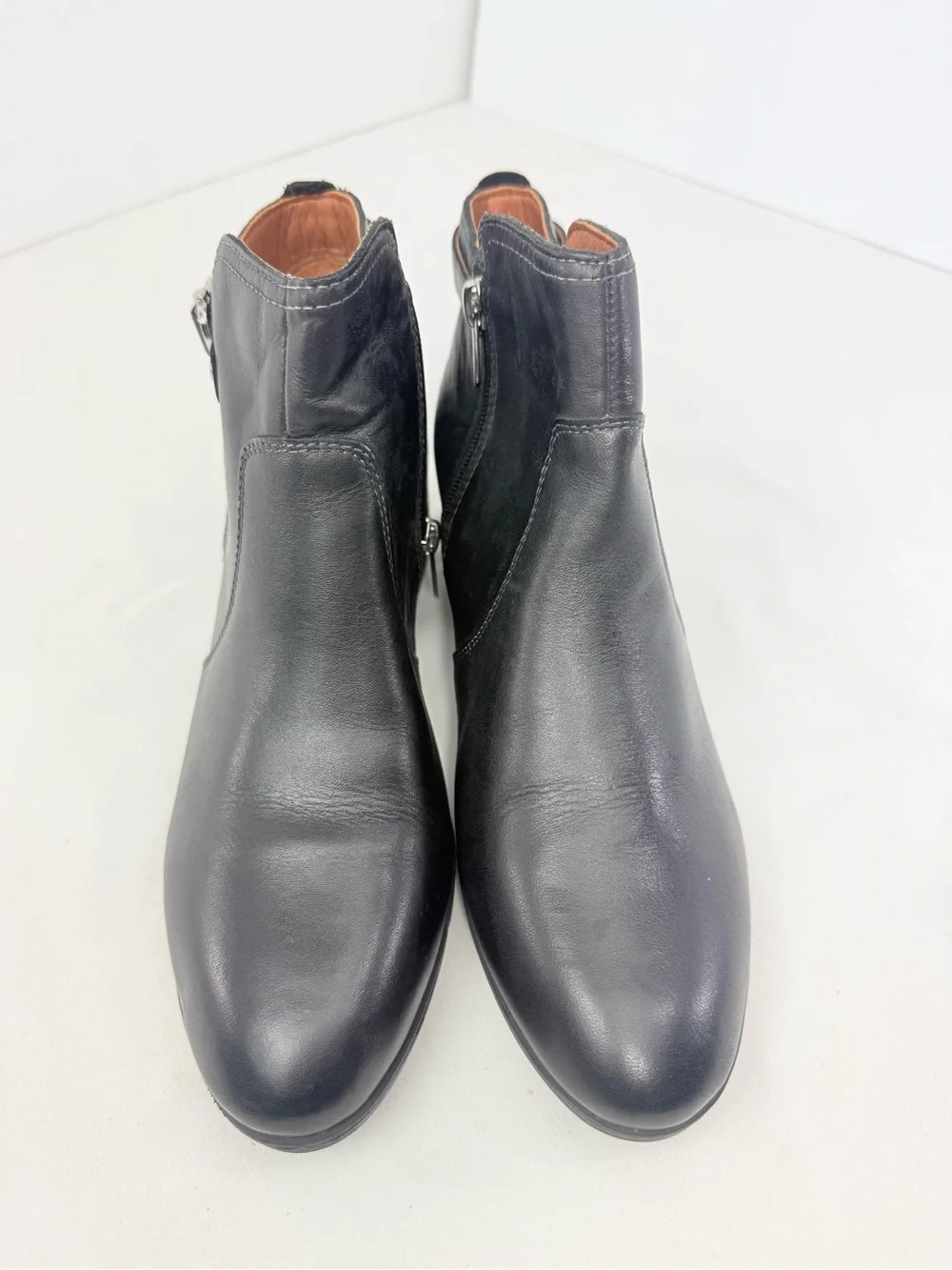 Pikolinos Black Leather Buckle Side Zip Chelsea Ankle Boots